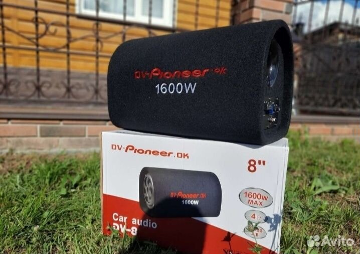 Сабвуфер Активный Pioneer 1600W 8'' Новый