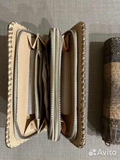 Кошелёк женский из змеиной кожи, 2 шт