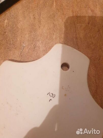 Тарелка и разделочная доска СССР, керамика