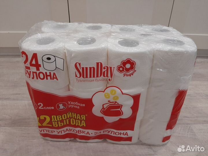 Туалетная бумага SanDay 24 рулона