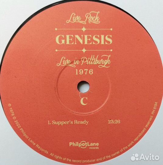 Виниловая пластинка genesis - live IN pittsburgh 1976 (LP)