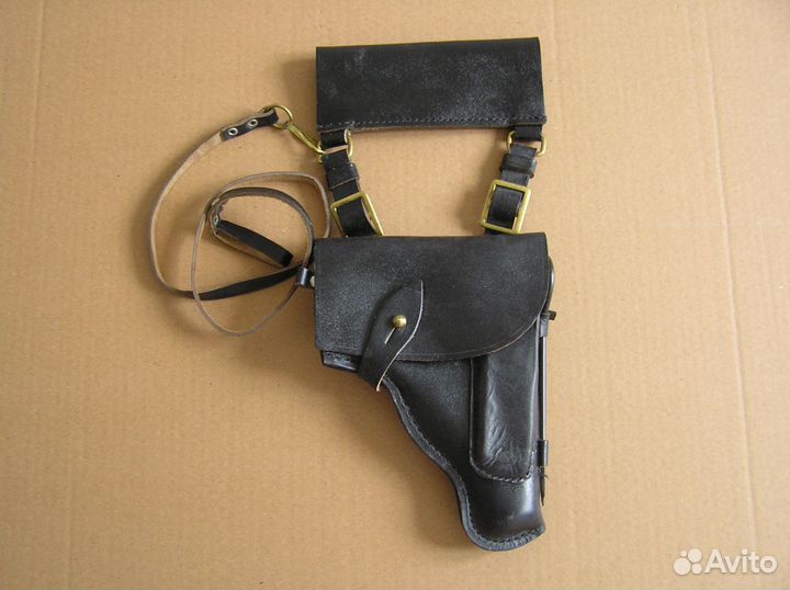 Кобура вмф Кожа Черная Пистолет пм Макаров