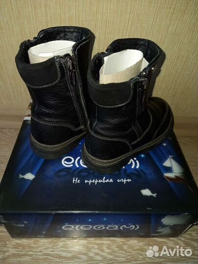Сапоги для мальчика натуральная кожа 28
