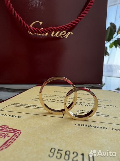 Обручальные кольца Cartier love с бриллиантами