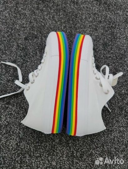 Кеды Converse All Star Rainbow Platform размер 39