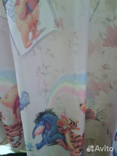 Штора в детскую Винни Пух