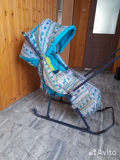 Детские санки коляска бу