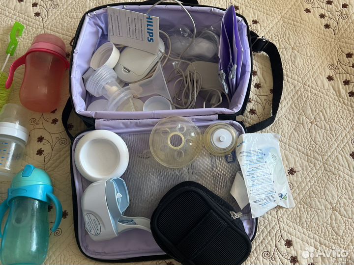 Молокоотсос avent электрический двойной