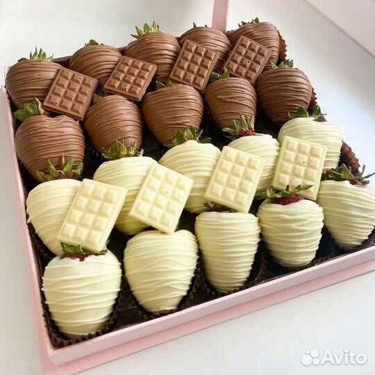 Клубника в шоколаде букеты