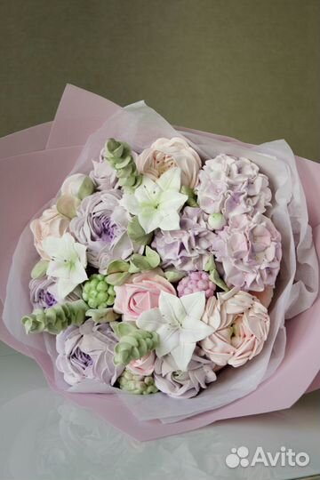 Съедобные букеты из зефира