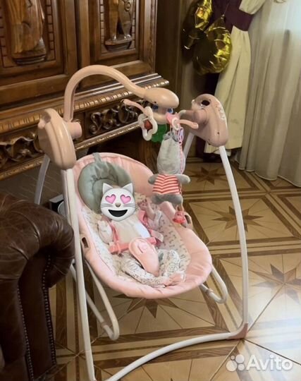 Детские электронные качели для новорожденных
