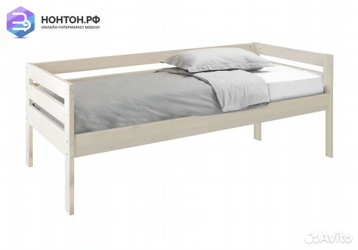 Кровать Норка мини выбеленная береза