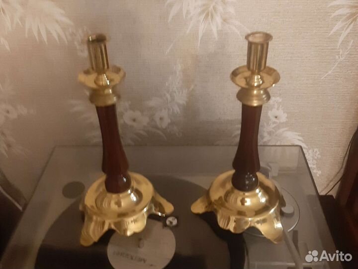 Подсвечник латунь СССР