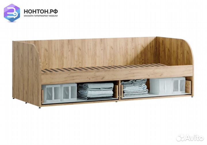 Кровать Тренд кр-01 light крафт / белый