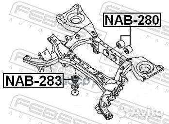 Сайлентблок заднего дифференциала nissan pathfi