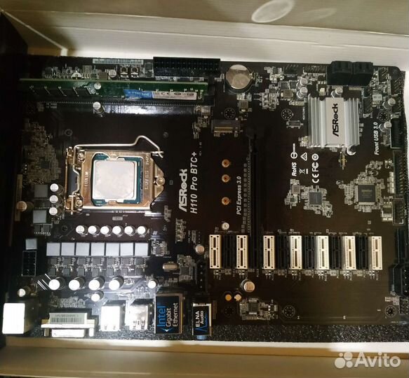 Материнская плата Asrock H110 Pro BTC+