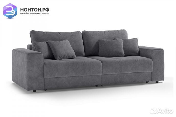 Диван еврокнижка Конте серый