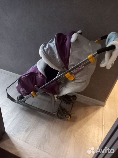 Детские санки коляска nika