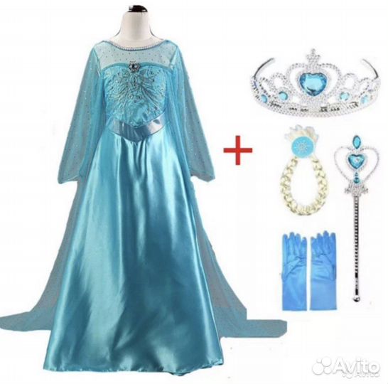 Костюм Эльзы холодное сердце новый
