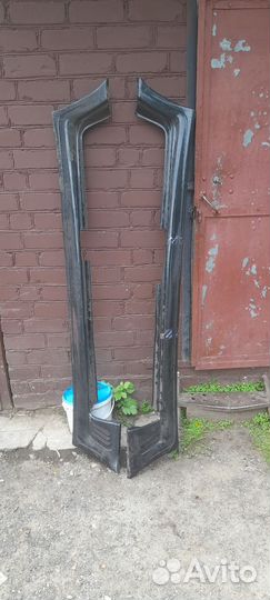 Пластиковые накладки на пороги ваз 2107