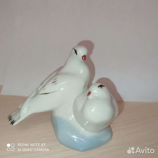 Статуэтки Рысь Голуби Полонский завод СССР