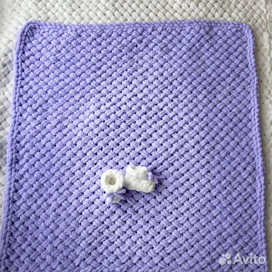 Плед-конверт и пинетки