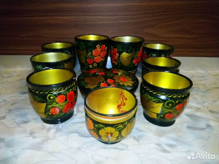 Набор деревянной посуды СССР