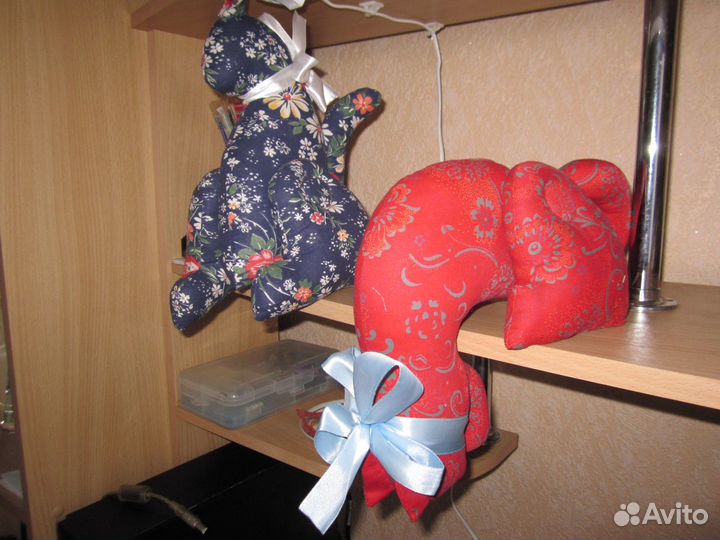 Текстильная игрушка, парочка кошек, ручная работа