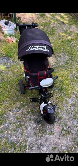 Велосипед трехколесный с ручкой