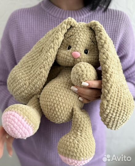 Мягкая игрушка заяц ручной работы