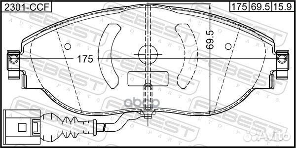 Колодки тормозные audi A3/S3/sportb./LIM./QU. 2