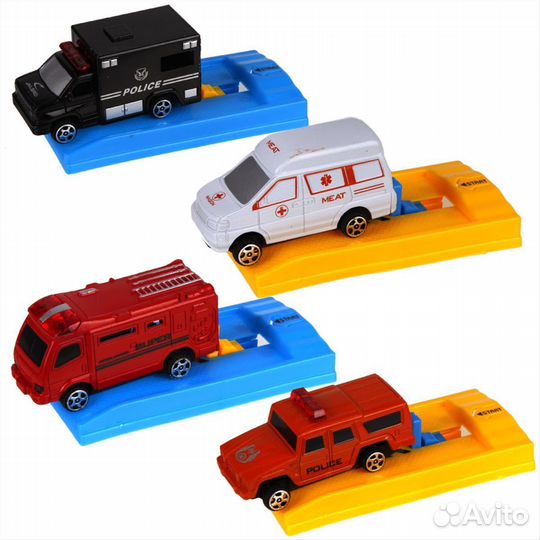 Машинки Little Zu Спецтранспорт с пусковым устройс