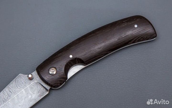 Нож складной Аляска из дамасской стали