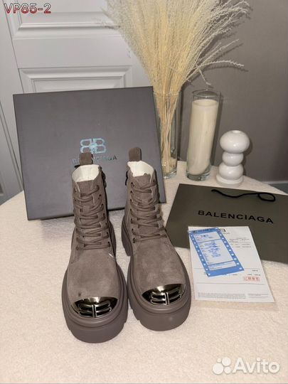 Balenciaga ботинки женские натуральные