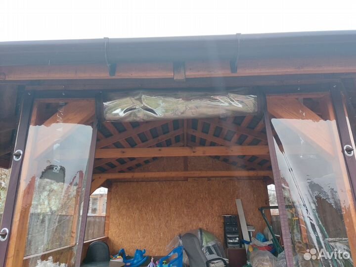 Мягкие окна с открывающимися створками