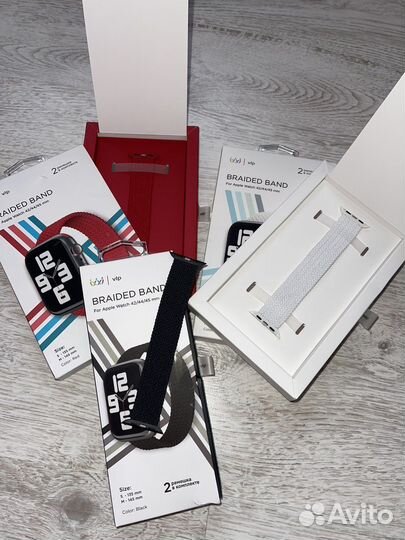Ремешок плетёный vlp для Apple Watch 42/44/45, M