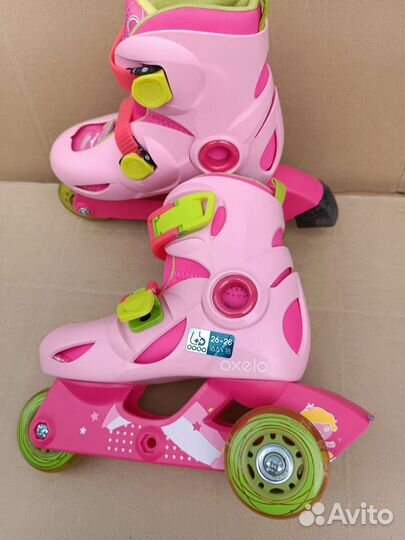 Роликовые коньки детские 3х колёсные новые