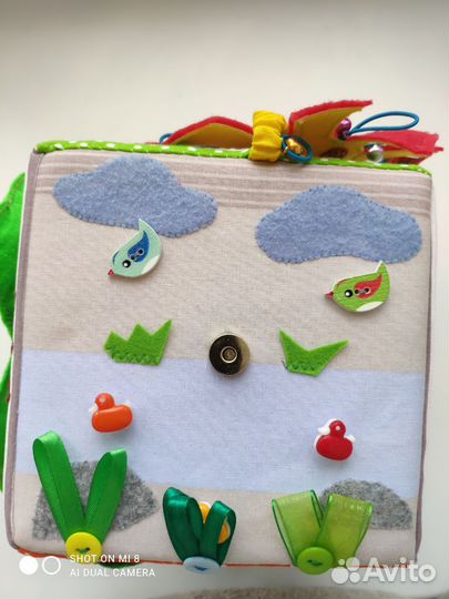 Мягкий развивающий кубик