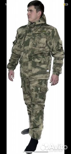 Камуфляжный костюм зимний горка 8