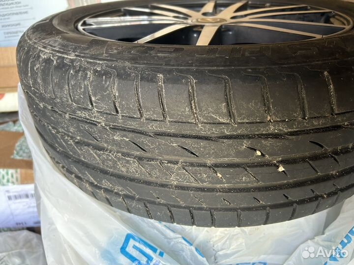 Диски с новой резиной на Opel astra H r16 5x110