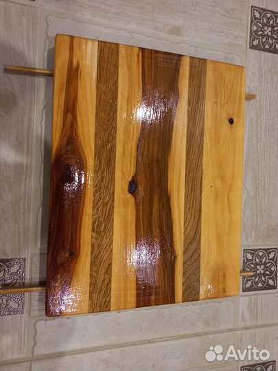 Доска разделочная яблоня и дуб. Дерево. Масло