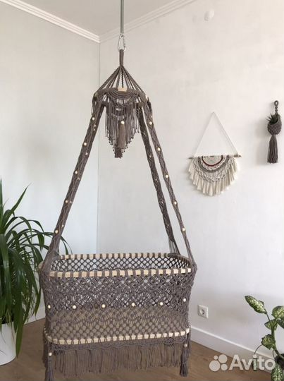 Колыбель в технике макраме