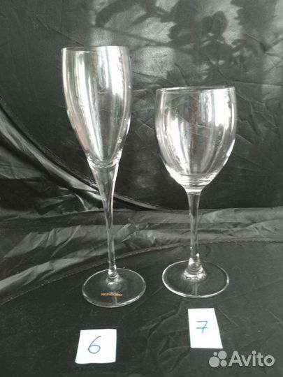 Фужеры,Рюмки, Цветное стекло