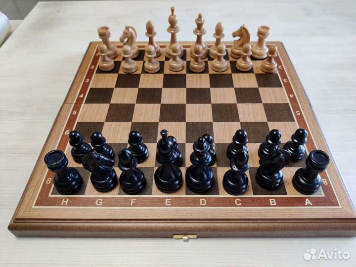 Шахматы с утяжелением дуб и бук