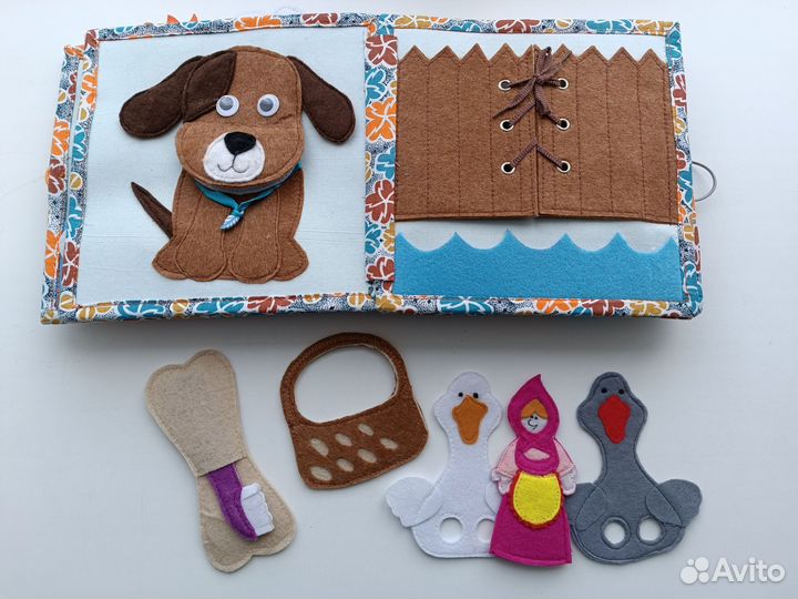 Развивающая книжка из фетра