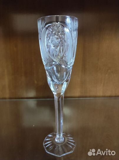 Набор хрустальных рюмок и фужеров СССР