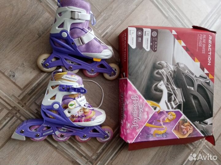 Ролики для девочки раздвижные 31-36 размер