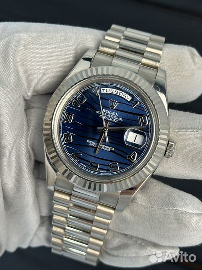 Rolex Day-Date 41mm Blue Waves Dial