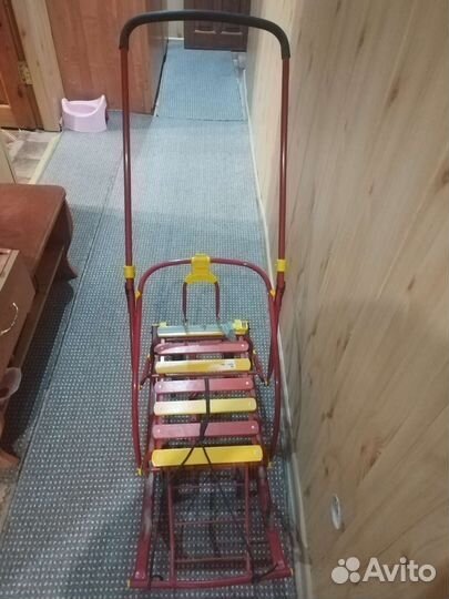 Детские санки с колесами