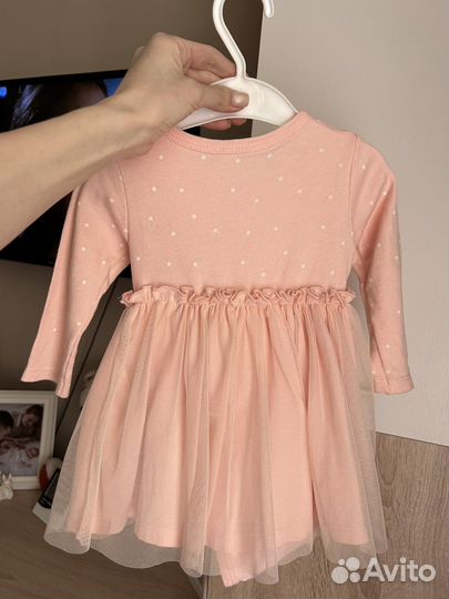 Платье боди для девочки 74